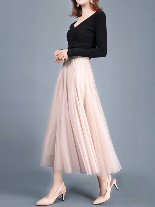 Women's A-Line Skirt Mid Length Skirt