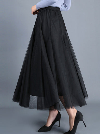 Women's A-Line Skirt Mid Length Skirt