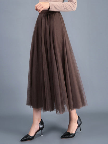 Women's A-Line Skirt Mid Length Skirt