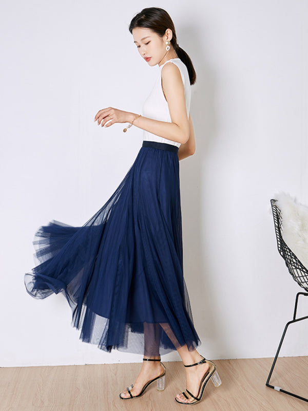 Women's A-Line Skirt Mid Length Skirt