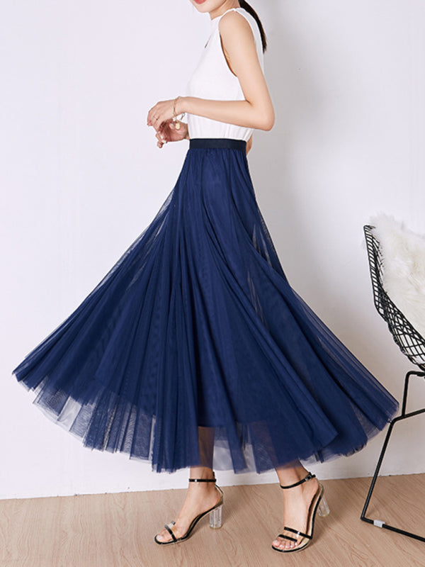 Women's A-Line Skirt Mid Length Skirt