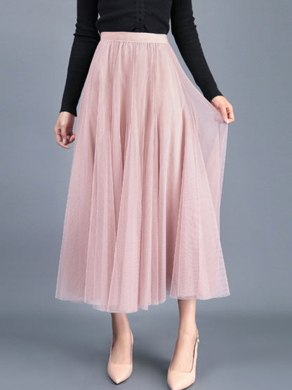 Women's A-Line Skirt Mid Length Skirt