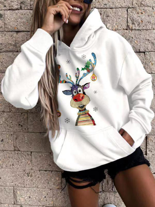 Women's Casual Christmas Print Sweatshirt