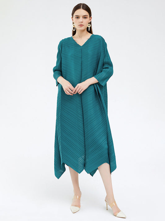 Women's 3/4 Sleeve Irregular Hem Dress