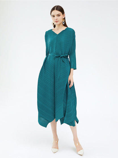 Women's 3/4 Sleeve Irregular Hem Dress