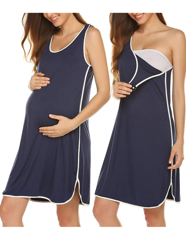 Maternity Nursing Sleeveless Dress