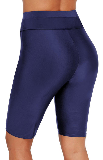 Compression Tight Shorts High Waisted Boardshorts Swim Bottom