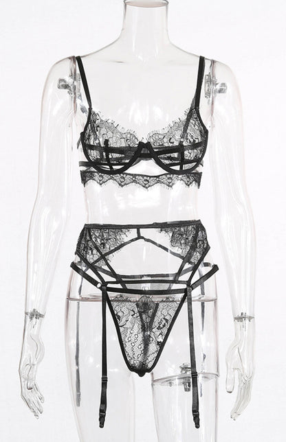 Women's Lace Cutout Breathable Lingerie Set