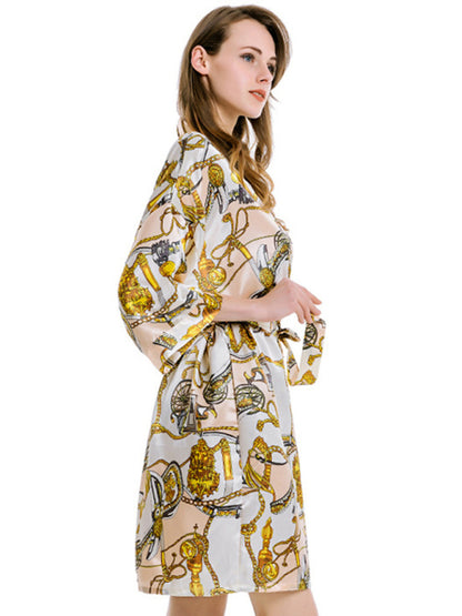 Women's Belted Robe Bathrobe Loungewear