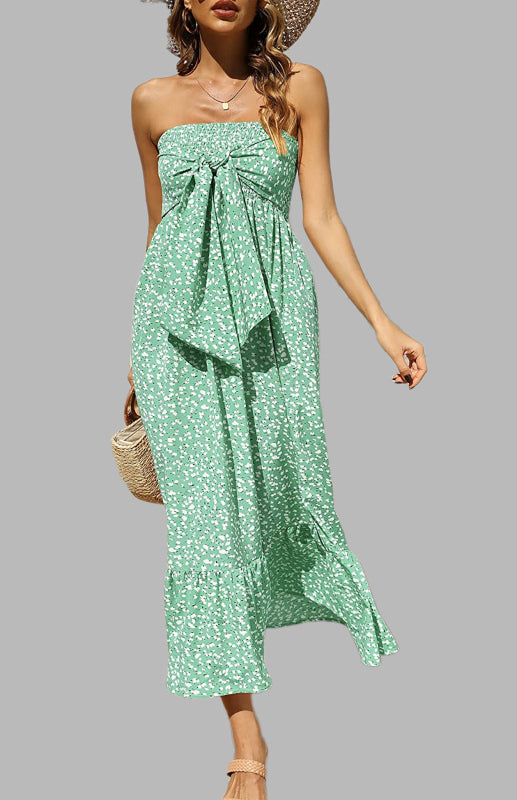 Women's Off Shoulder Floral Long Dress