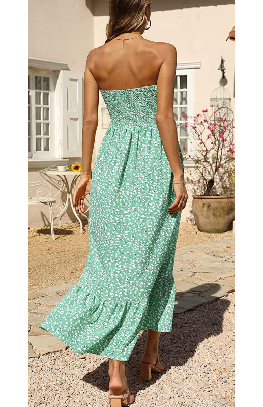 Women's Off Shoulder Floral Long Dress