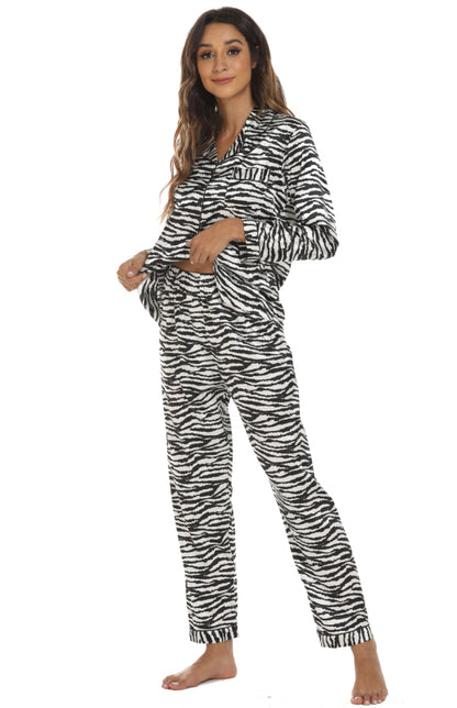 Women's Long Sleeve Satin Pajama Set