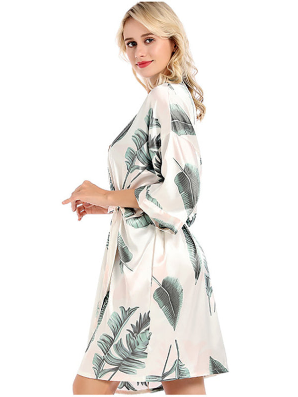 Women's Belted Robe Bathrobe Loungewear