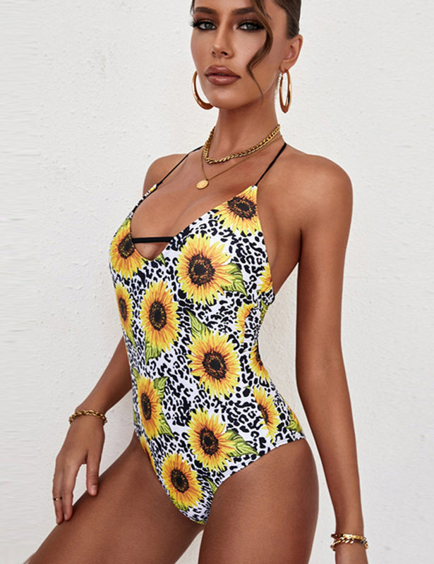 Women's Printed Sexy One Piece Swimsuit