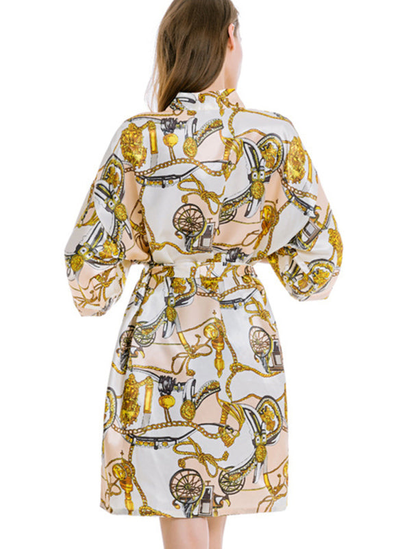 Women's Belted Robe Bathrobe Loungewear